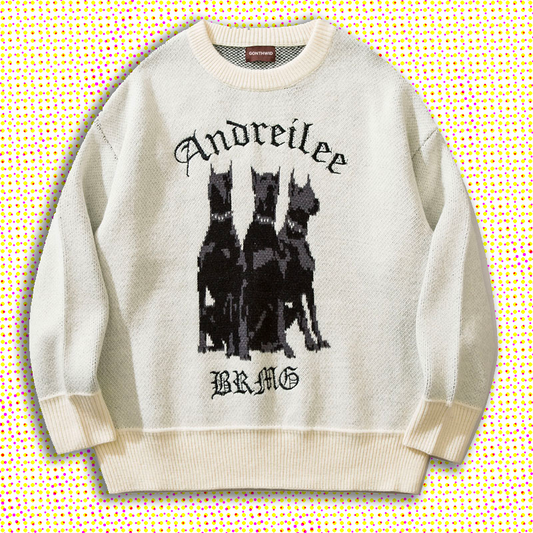 Knitted Doberman Dog Sweater